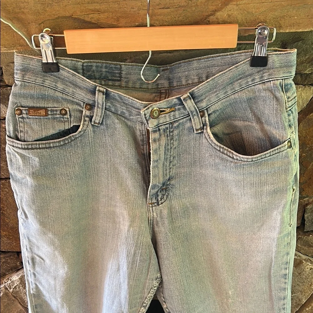Riders by Lee cut off Jean Shorts Light Blue with Frayed ends; size 10M;so comfy